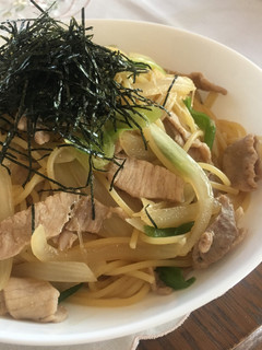 豚肉とネギの和風パスタ-レシピのメイン写真