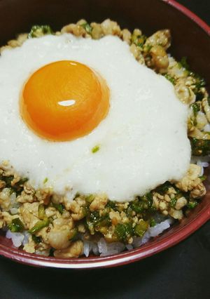 オクラ焼肉丼とろろのせ-レシピのメイン写真