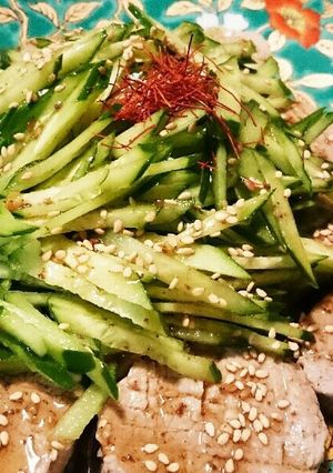 あっさりさっぱりヘルシー✨蒸しひれ肉-レシピのメイン写真