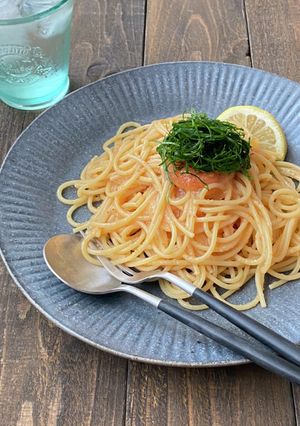 【簡単】【時短】絶品たらこスパゲティ！-レシピのメイン写真