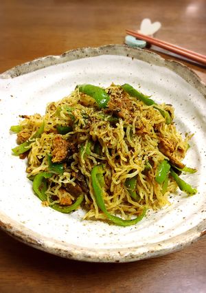 糸こんピーマン鯖缶のカレー炒め-レシピのメイン写真