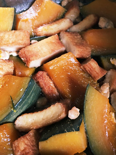 かぼちゃと長天の煮物-レシピのメイン写真