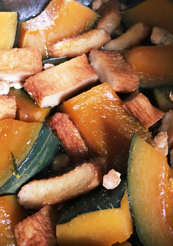 かぼちゃと長天の煮物-レシピのメイン写真