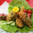 ヘルシー薬膳・刺身と鳥つくね揚げ