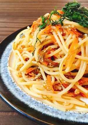 松前漬けの和風しそパスタ-レシピのメイン写真