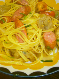 ソーセージとなすのパスタ 柚子胡椒風味-レシピのメイン写真