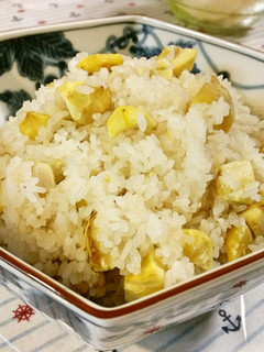 冷めても美味しい♪栗ごはん-レシピのメイン写真