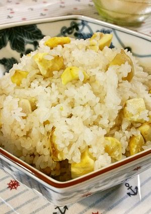 冷めても美味しい♪栗ごはん-レシピのメイン写真