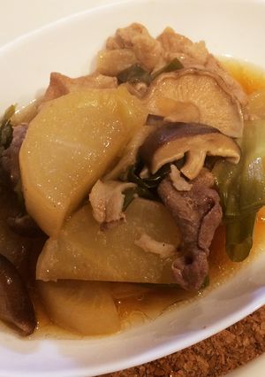 圧力鍋で簡単☆豚肉と大根の煮物-レシピのメイン写真