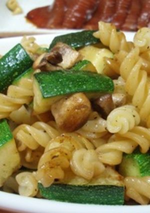 ズッキーニとマッシュルームの和風パスタ-レシピのメイン写真