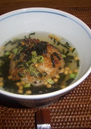 食欲のない時に 焼きおにぎりの茶漬け-レシピのメイン写真