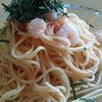 冷製パスタ☆明太子とえび