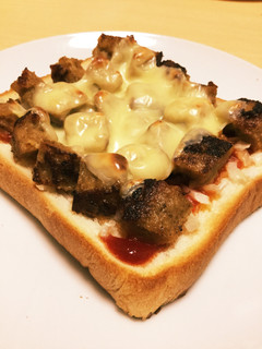 リメイク系チーズハンバーガー風トースト!-レシピのメイン写真
