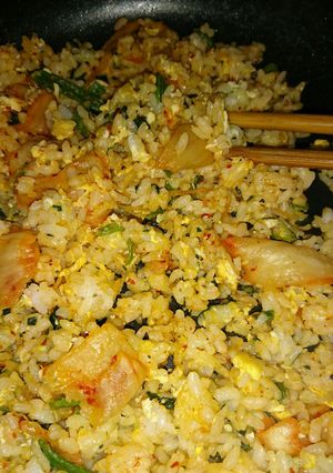 簡単！キムチ(残り物)炒飯-レシピのメイン写真