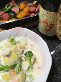 サーモンのホワイトスープ-レシピのメイン写真