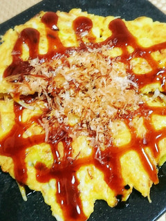 モヤシでゆる糖質オフ!カレー味お好み焼き-レシピのメイン写真