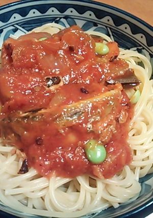 オイルサーディンのトマトパスタ-レシピのメイン写真