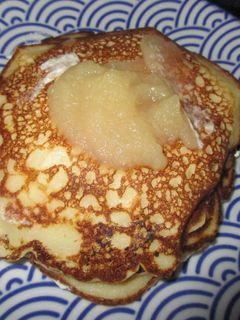 アップルソースパンケーキ2017-レシピのメイン写真