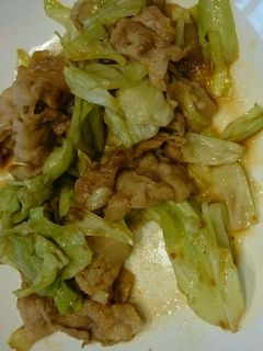 キャベツと肉炒め-レシピのメイン写真