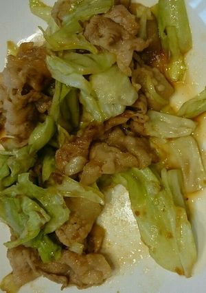 キャベツと肉炒め-レシピのメイン写真