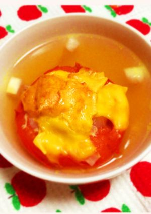 トマトまるごと！とろーりチーズスープ♪-レシピのメイン写真