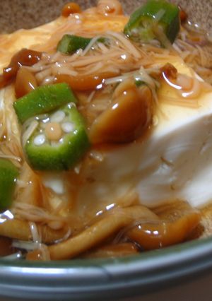 調味料不要！豆腐のなめ茸あんかけ-レシピのメイン写真