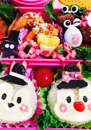 ツムツムキャラ弁♡チップとデール-レシピのメイン写真