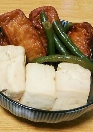 【レンジで簡単】さつま揚げと豆腐の煮物-レシピのメイン写真
