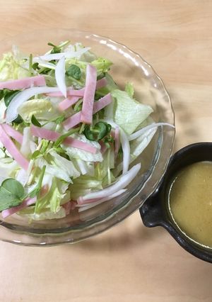 ハムとレタスのサラダ-レシピのメイン写真