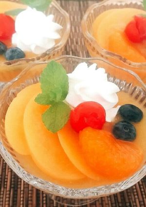 とっても簡単ピーチゼリー!-レシピのメイン写真