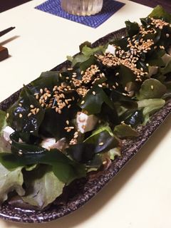 簡単一品♪和風豆腐サラダ-レシピのメイン写真