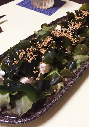 簡単一品♪和風豆腐サラダ-レシピのメイン写真
