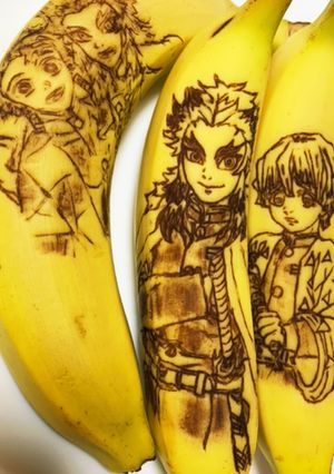 バナナアート☆鬼滅も☆お弁当や遠足に♩-レシピのメイン写真