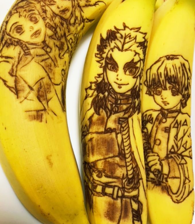 バナナアート☆鬼滅も☆お弁当や遠足に♩-レシピのメイン写真
