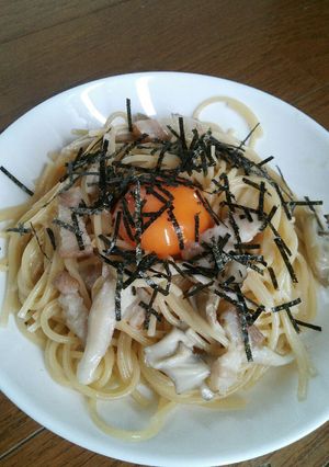 ベーコンとキノコのクリームパスタ-レシピのメイン写真