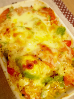 パッとできる アボカドとトマト焼き-レシピのメイン写真