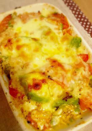 パッとできる アボカドとトマト焼き-レシピのメイン写真
