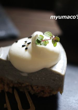 黒ゴマのレアチーズケーキ-レシピのメイン写真
