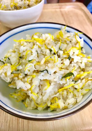 【炊き込み】【混ぜご飯】菊・しらす・大葉-レシピのメイン写真