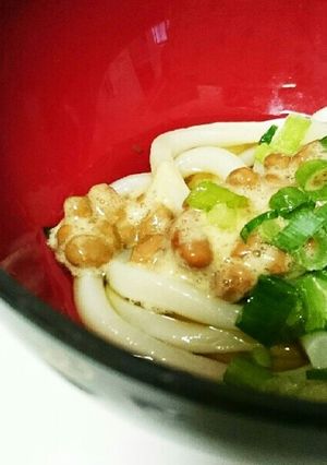 納豆ネギうどん-レシピのメイン写真