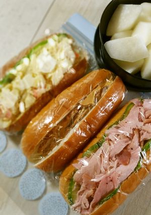 今日はドックパンでお弁当♪-レシピのメイン写真