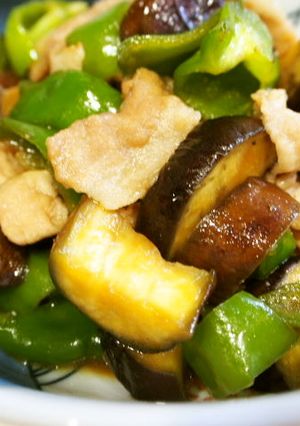 *茄子とピーマンと豚肉の甘酢炒め*-レシピのメイン写真