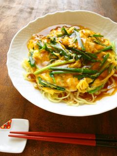 ニラ玉のあんかけ焼そば-レシピのメイン写真