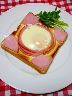 簡単!薄い食パンでエッグトースト-レシピのメイン写真