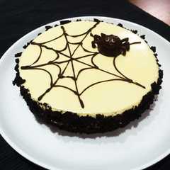 รูปของ ハロウィン★蜘蛛の巣チーズケーキ