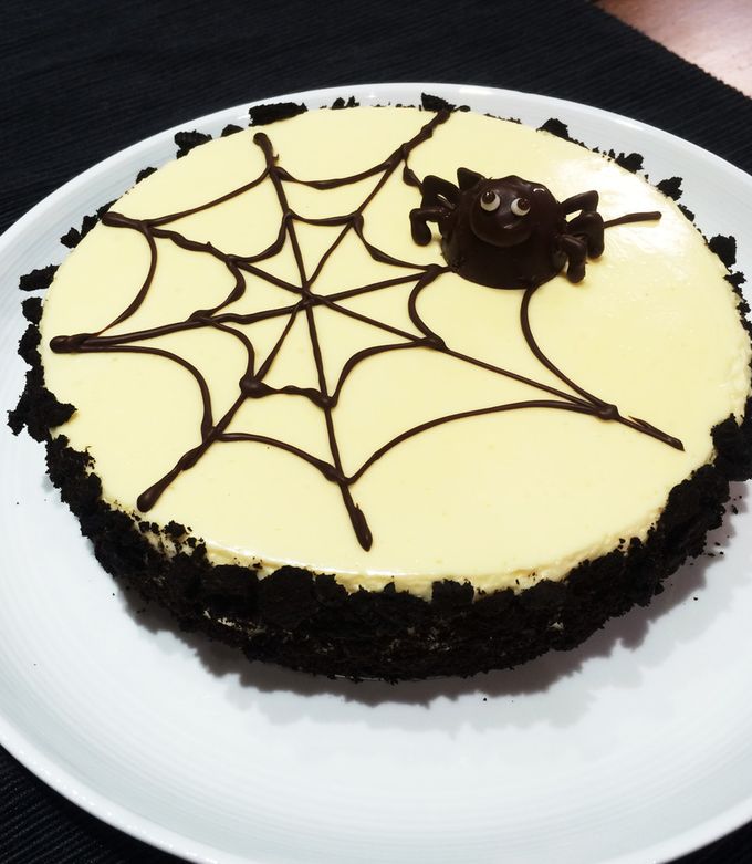 ハロウィン★蜘蛛の巣チーズケーキ-レシピのメイン写真