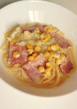 豆乳クリームパスタ-レシピのメイン写真