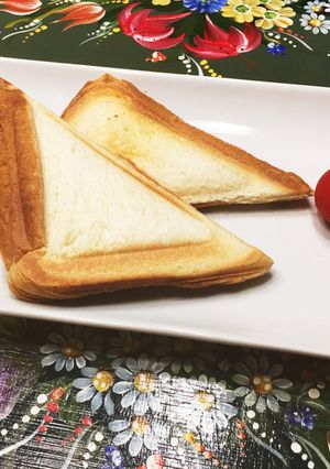 ハムチーズホットサンドイッチ-レシピのメイン写真
