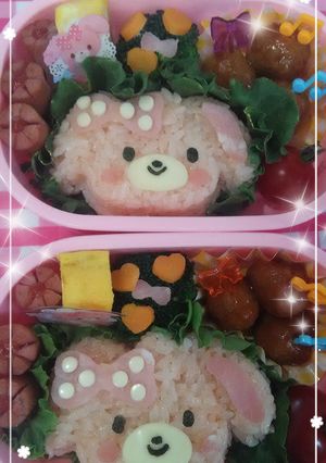 ボンボンリボンちゃん弁当-レシピのメイン写真