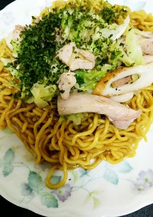 鶏キャベツ甘口ソース焼きそば-レシピのメイン写真
